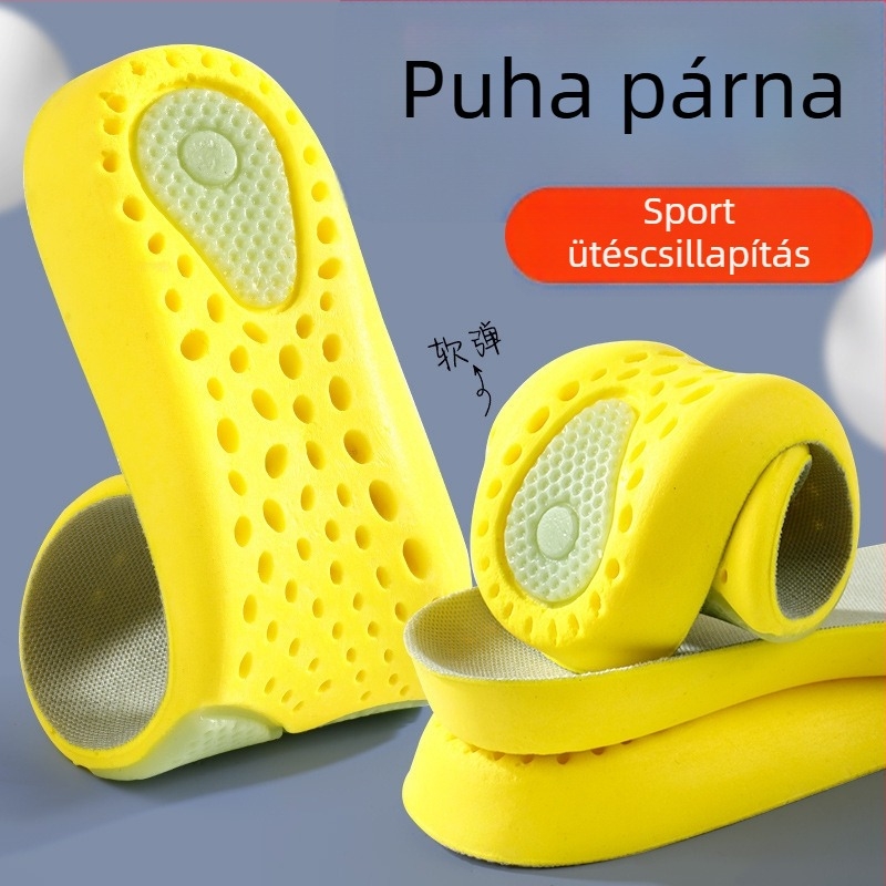 PU talpbetét perforált, lélegző kialakítású, mágneses terápia, teljes talpbetét, modell 6822