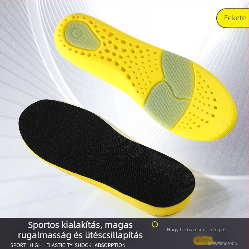 PU talpbetét perforált, lélegző kialakítású, mágneses terápia, teljes talpbetét, modell 6822