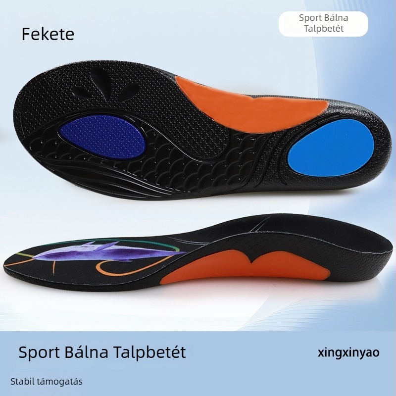 Ortopéd talpbetét ív-támogatással lapos lábhoz, modell XY-P041, PU anyag
