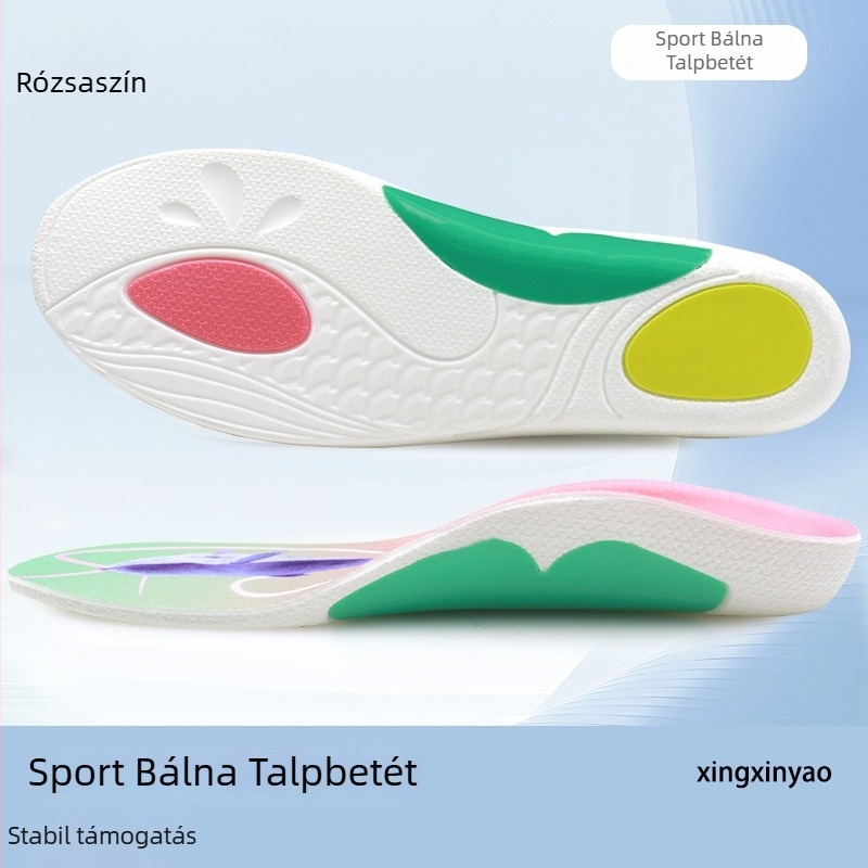 Ortopéd talpbetét ív-támogatással lapos lábhoz, modell XY-P041, PU anyag