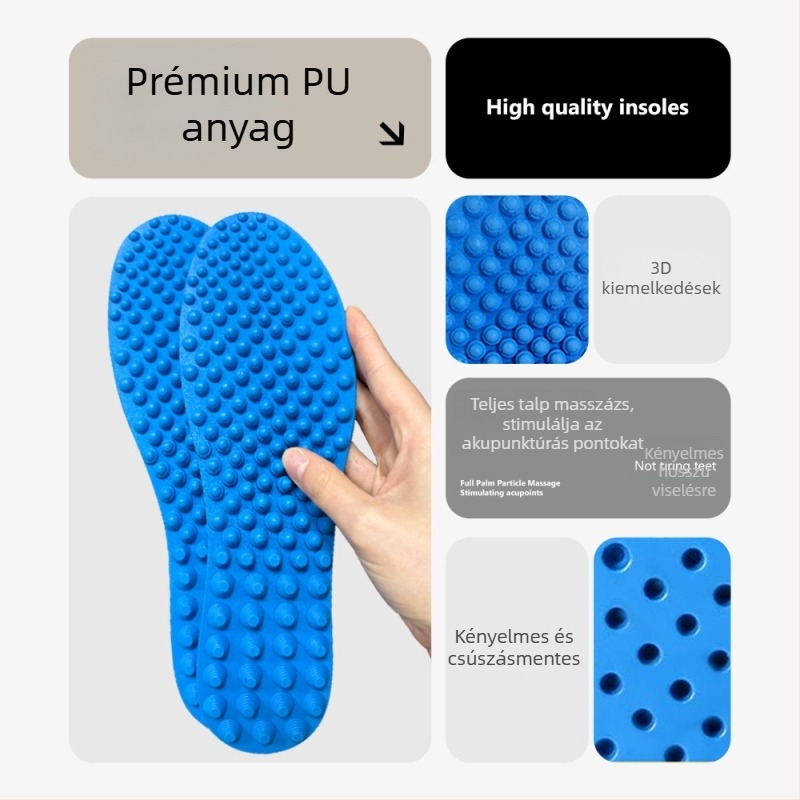 Tiger Step B15 Masszírozó talpbetét – PU, teljes talpbetét, uniszex, sportcipők, bőr és mindennapi cipőkhöz