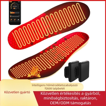Ky-111 Intelligens fűtő talpbetét, EVA anyag, teljes talpbetét, megfelelő textile és sportcipőkhöz, 3 hőmérsékleti szint