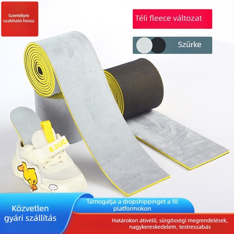 Cipőtalp fleece-sel H17 — teljesen párnázott, mesterséges gyapjú, melegen tart, uniszex, méretek 34–41, téli és őszi használatra