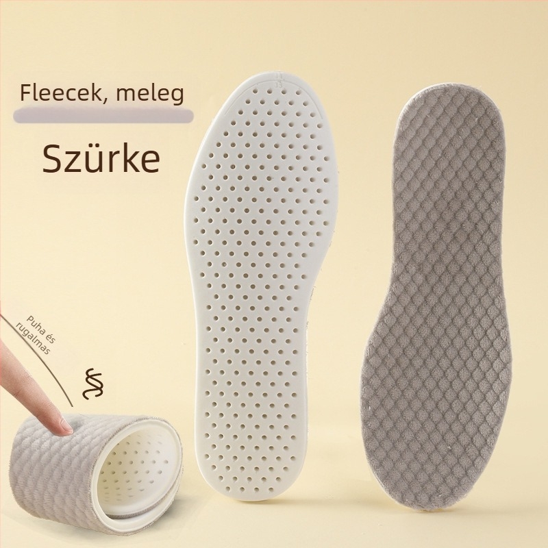 Téli vékony meleg PU velúr sík talpbetét — könnyű, lélegző, csúszásmentes, uniszex, alkalmas sneakerhez és bakancsokhoz