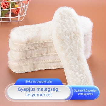 Gyapjú anyagú teljes talpbetét téli használatra – uniszex felnőttek