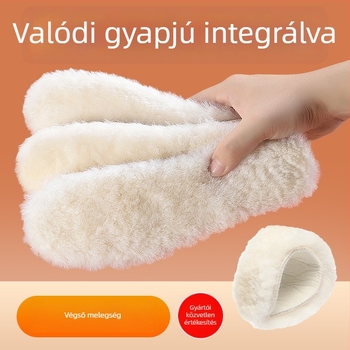 Gyapjú anyagú teljes talpbetét téli használatra – uniszex felnőttek