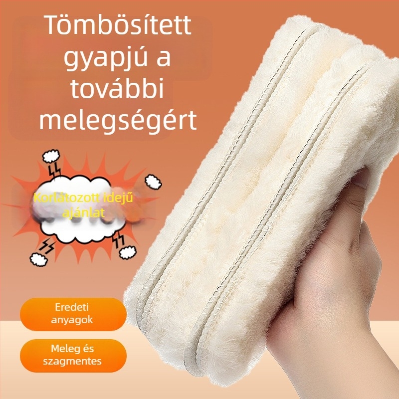 Gyapjú anyagú teljes talpbetét téli használatra – uniszex felnőttek