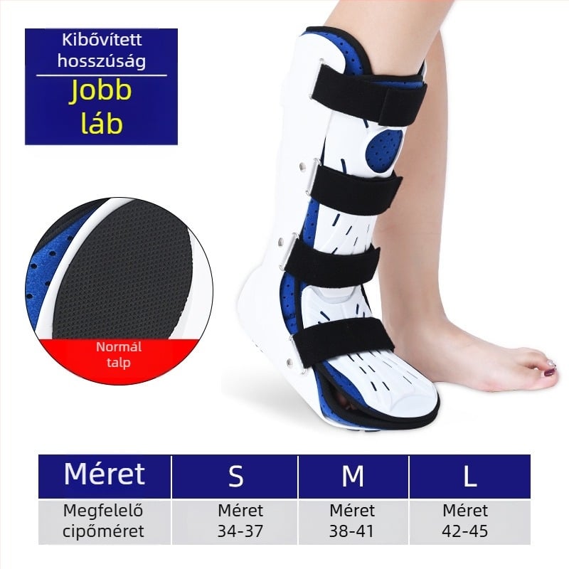 Bokarögzítő ortézis, modell F-001, alsó végtagokhoz, kompozit műanyag lemez, testreszabható gyártás, 90 nap garancia