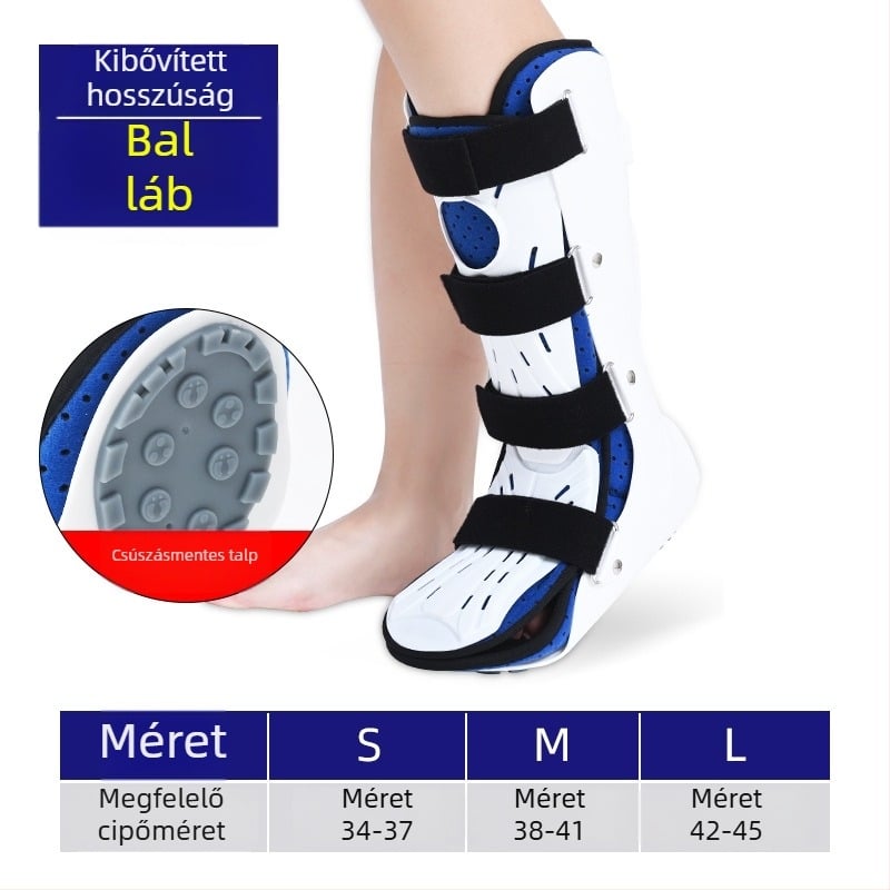Bokarögzítő ortézis, modell F-001, alsó végtagokhoz, kompozit műanyag lemez, testreszabható gyártás, 90 nap garancia