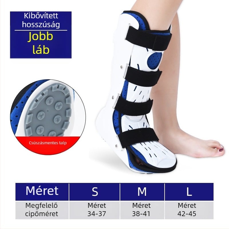 Bokarögzítő ortézis, modell F-001, alsó végtagokhoz, kompozit műanyag lemez, testreszabható gyártás, 90 nap garancia