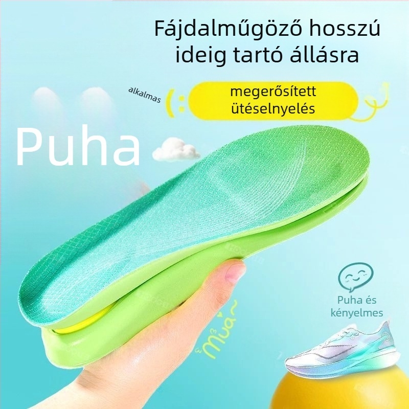 PU cipőbetét, teljes talpbetét, ütéscsillapítás, nyomtatott mintázat, stílus: teljes talpbetét
