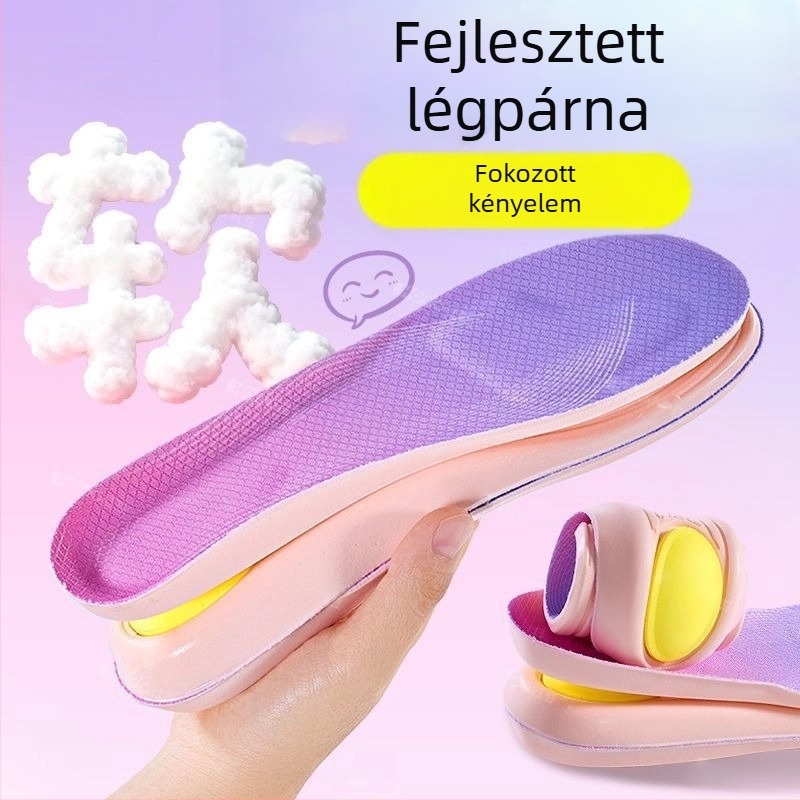 PU cipőbetét, teljes talpbetét, ütéscsillapítás, nyomtatott mintázat, stílus: teljes talpbetét