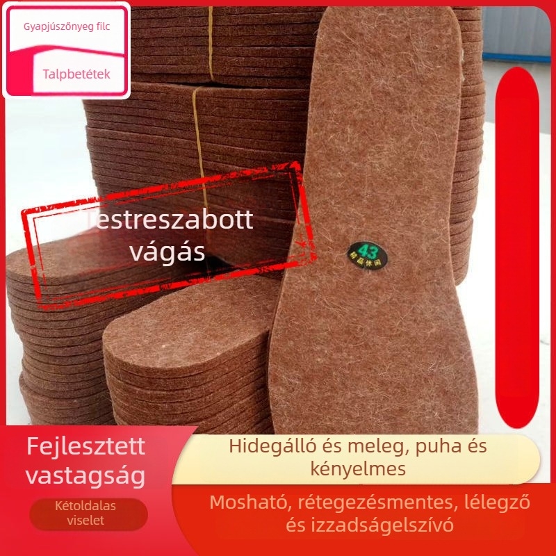 Filcből készült talpbetét téli cipőkhöz – Márka Unique, Anyag: Filc, Alkalmas textile cipőkhöz