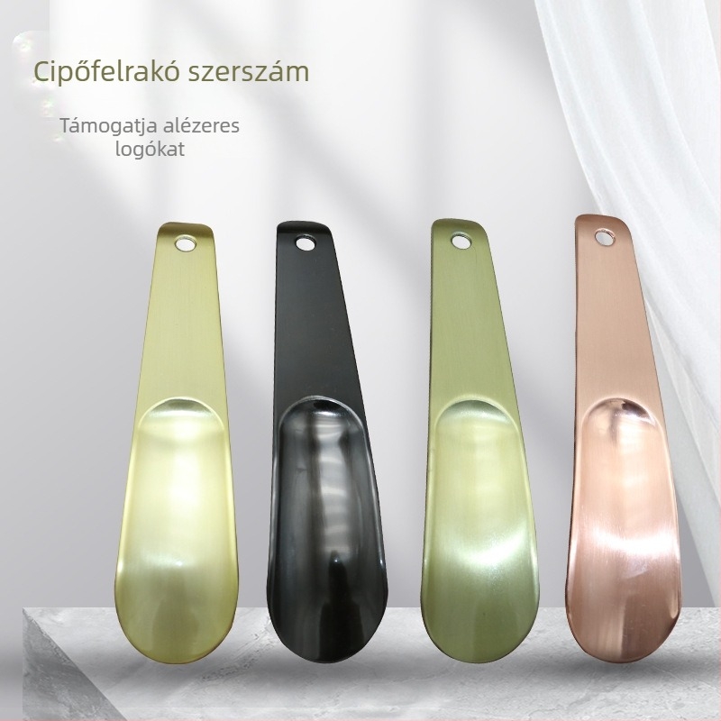 Independence zinc alloy curved-handle shoehorn
