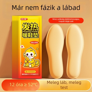 USB-s fűtött talpbetét, többpontos fűtés, akár 10 óra meleg, férfiaknak, papucs/otthoni cipő