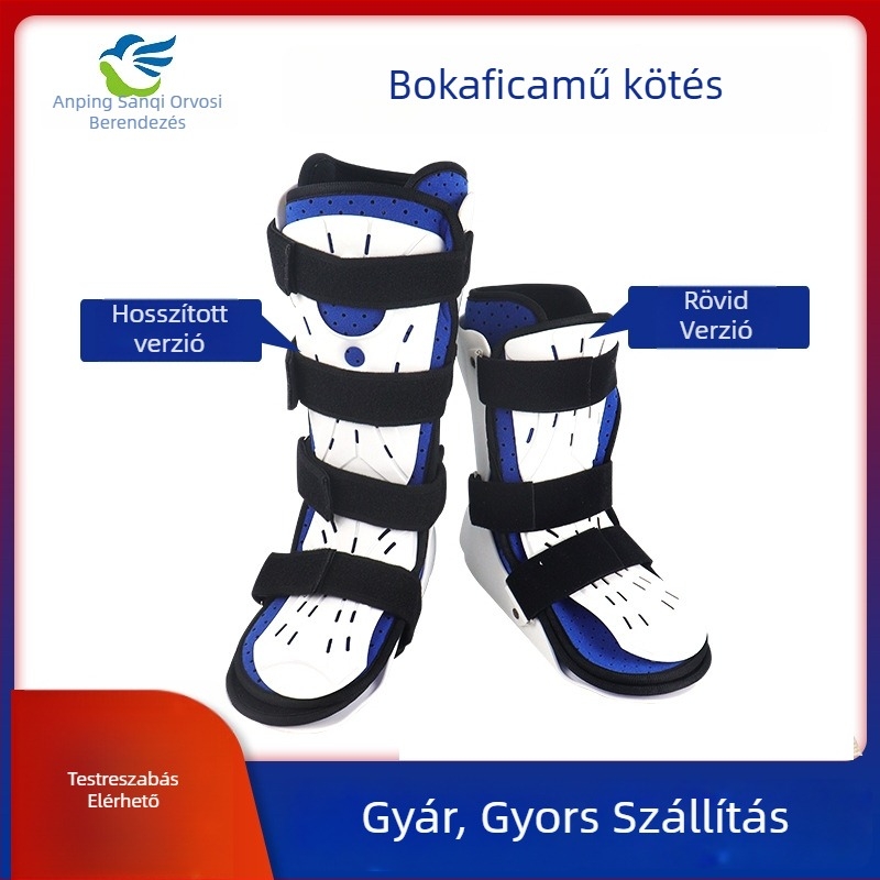 Bokaízületi merevítő foot drop-hoz, fixáció tibia törés és ficam támogatás, varus korrekció, lábrehabilitáció
