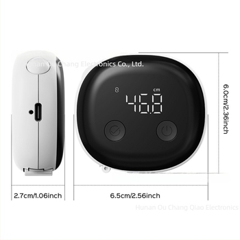 Okos Bluetooth derékbőség mérő szalag, automatikus visszahúzás, hordozható ABS tokozás, modell OCQ-823, mérési tartomány 150 cm