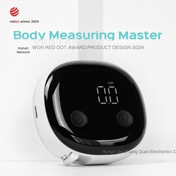 Okos Bluetooth derékbőség mérő szalag, automatikus visszahúzás, hordozható ABS tokozás, modell OCQ-823, mérési tartomány 150 cm