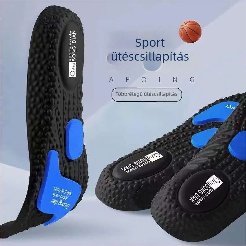 Sporttalp EVA-Sport – Anyag: EVA; Típus: teljes talpbetét; Alkalmas: sportcipő, bőr cipő, csizma, mindennapi és munkacipő; Uniszex