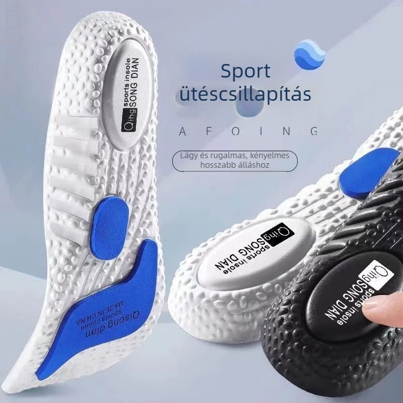 Sporttalp EVA-Sport – Anyag: EVA; Típus: teljes talpbetét; Alkalmas: sportcipő, bőr cipő, csizma, mindennapi és munkacipő; Uniszex