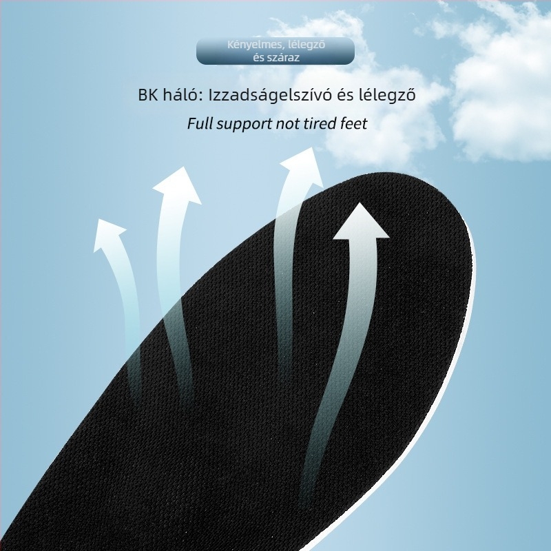 Ívelt támasztó ortopéd talpbetét, EVA magas rugalmasságú, ütéscsillapító, teljes hosszúságú korrekciós