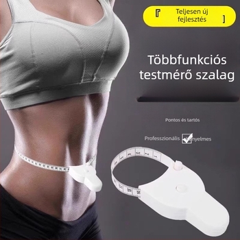 Puha testméret-szalag a test körméreteinek mérésére: derék, mellkas, csípő, kar és láb kerülete, háromdimenziós fitnesz mérőeszköz