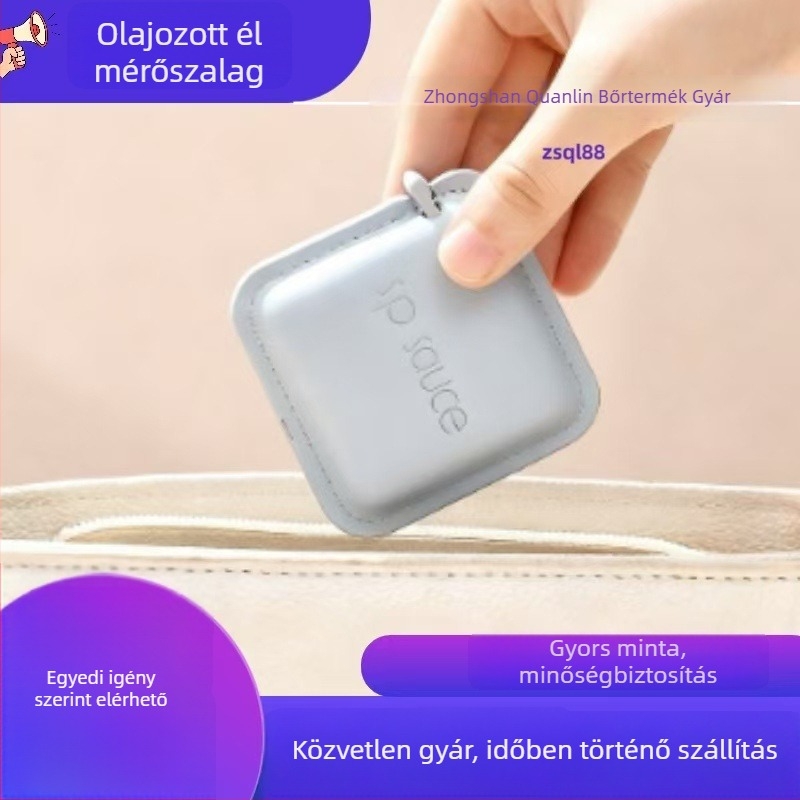 Bőr mérőszalag – hordozható modell 13525, 2 m mérési tartomány, csomagolás 250 darab, testreszabható