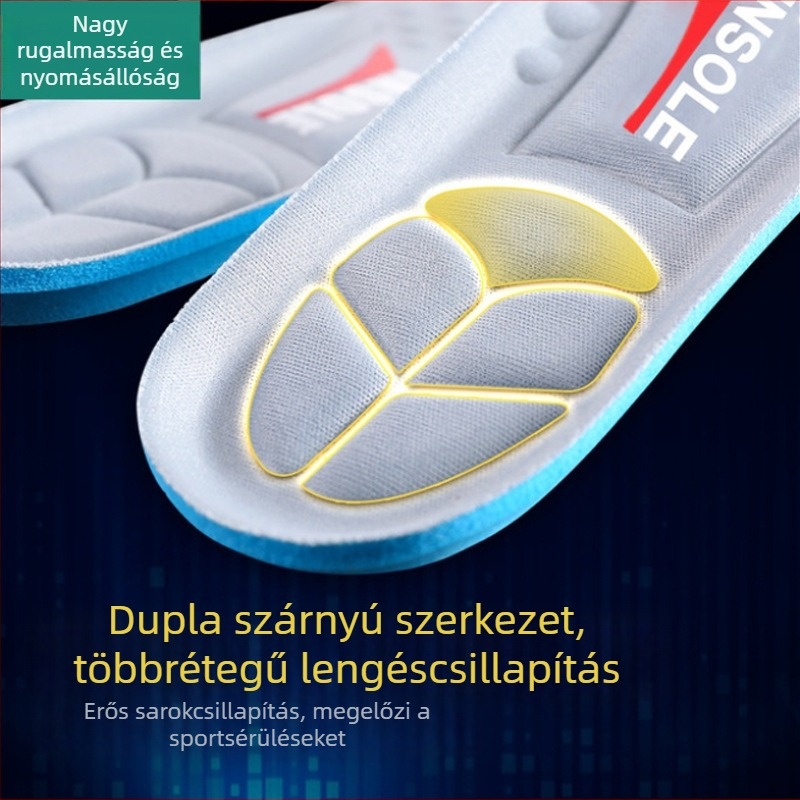 Ütéscsillapító talpbetét, szabható, uniszex, könnyű és kényelmes, mosás nélkül