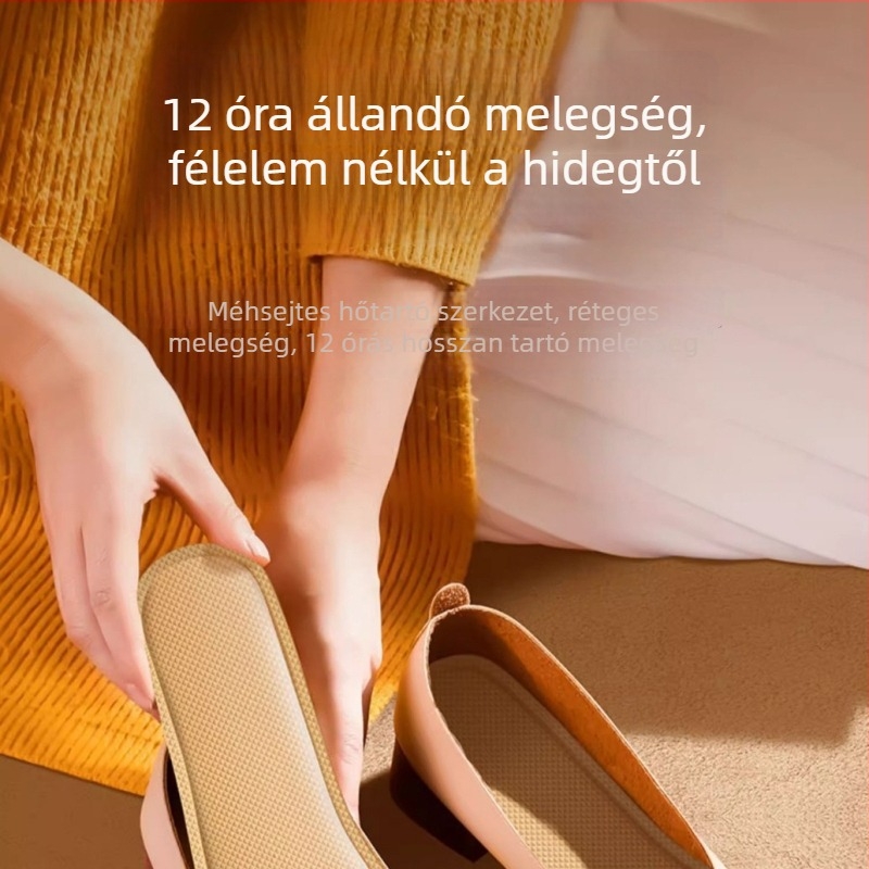 Önmelegítő talpbetét nőknek és férfiaknak – töltés nélküli, járáshoz