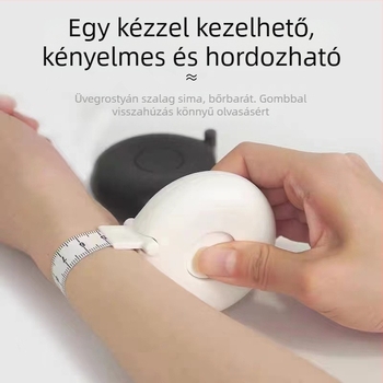 Kanyargó csiga alakú mérőszalag, ABS, automatikus zár, Modell 2-88, mérési tartomány 2 m, csomagolás 250 darab