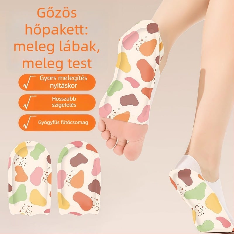 Önjáró melegítő talptapasz, nemszövött anyag, fél talp, univerzális illeszkedés