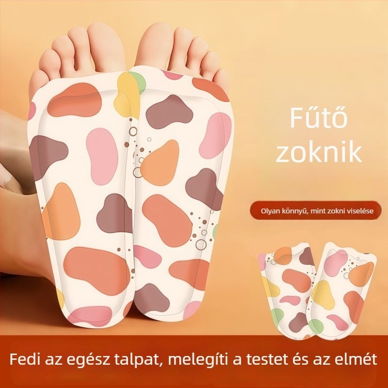 Önjáró melegítő talptapasz, nemszövött anyag, fél talp, univerzális illeszkedés
