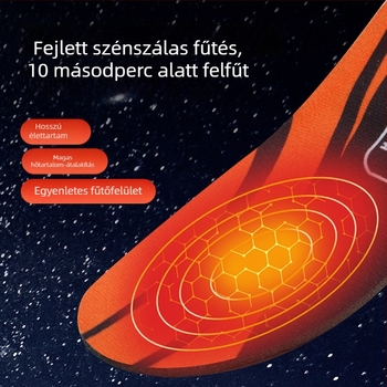 Újrat tölthető fűtő talpbetét sétához, távirányítással állítható hőmérséklet, téli kültéri lábmelegítő