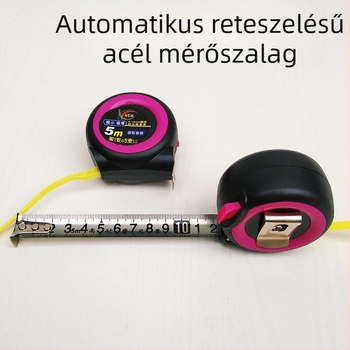 5 m rozsdamentes acél mérőszalag – mérővonalzó, kopásálló