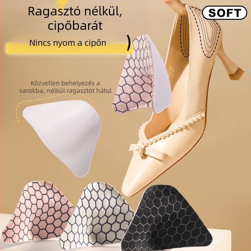 Ragasztó nélküli sarokvédő talp bőrcipőkhöz, szandálokhoz és másokhoz — csúszásmentes, kopásálló, minden évszakban