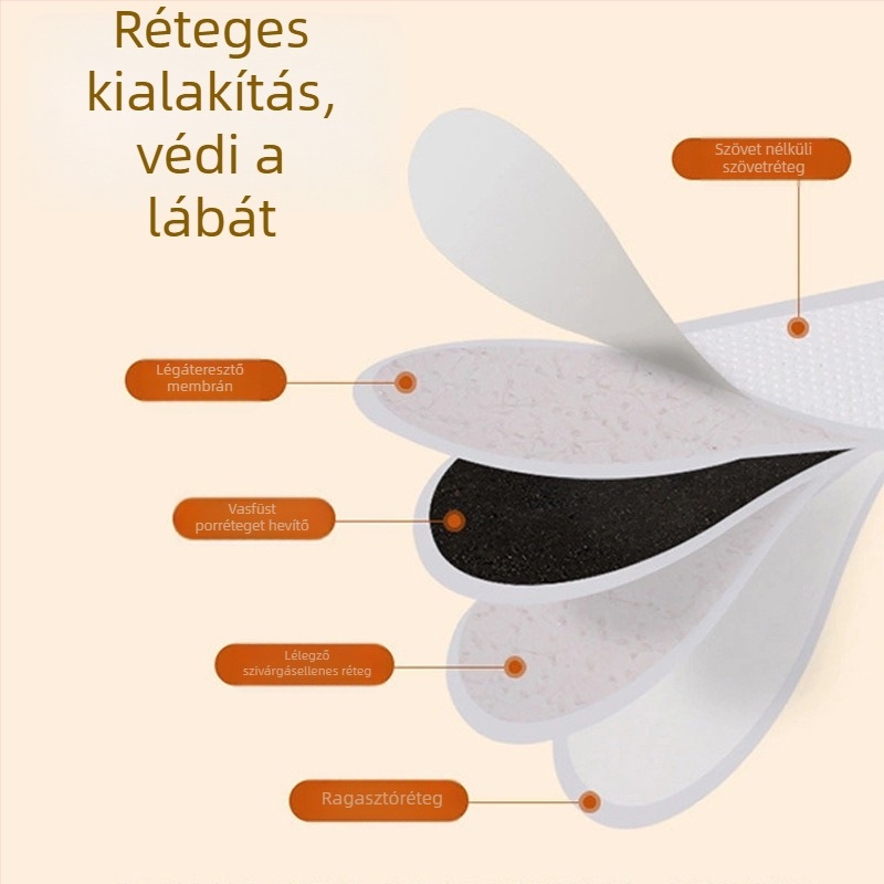 Önmelegítő talpbetét, nem szövött anyagból, teljes talpbetét, Uniszex, adult