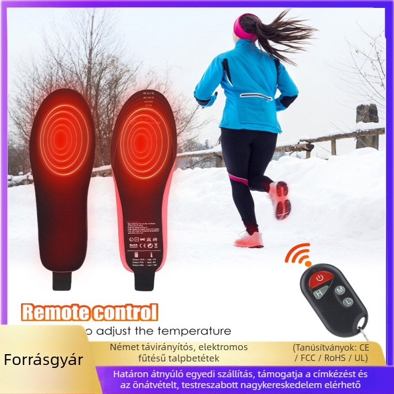 Fűtött talpbetét - habanyag, teljes talpbetét, modellek SP-XJ01/SP-XJ02, uniszex, felnőtt