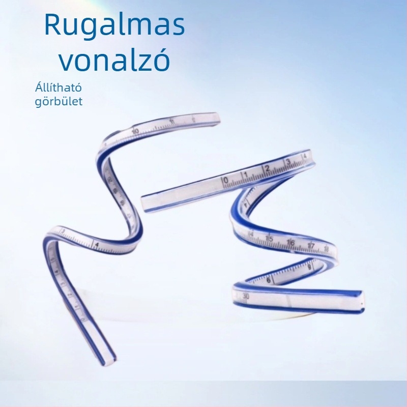 30 cm hosszú rugalmas kígyó alakú vonalzó lemezkészítéshez és diagramokhoz