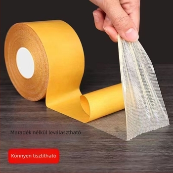 Textil alapú, kettős oldalú ragasztószalag bútorok szereléséhez, 1 mm vastagság, -20–80°C hőmérséklet-tartomány, ragasztórendszer: duct tape, sorozat Spring Couplets Glue Series