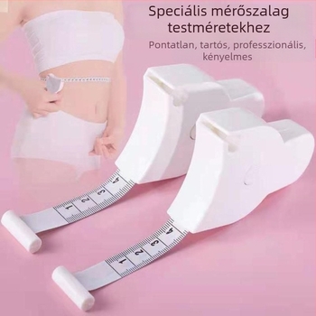 Automatikus precíz körkörmérő szalag - derékkörfogat mérésére, ABS+PVC, háztartási használat, csomagolás 500 darab