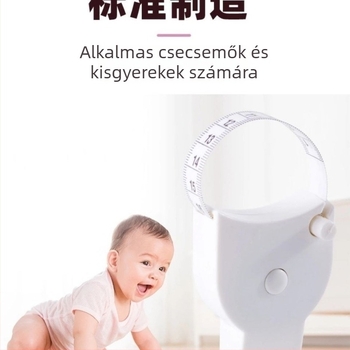 Automatikus precíz körkörmérő szalag - derékkörfogat mérésére, ABS+PVC, háztartási használat, csomagolás 500 darab