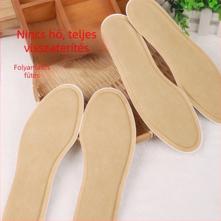 Önfűtő talpbetét, nemszövött anyagból; teljes talpbetét; modell 66585; fűtés; univerzális illeszkedés; uniszex; felnőtt; testreszabható; magáncímke lehetséges