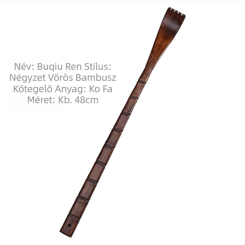 Szilárdfa multifunkcionális vakaró idős személyek számára — otthoni használat, masszázs és viszketés enyhítés, fa/bambusz