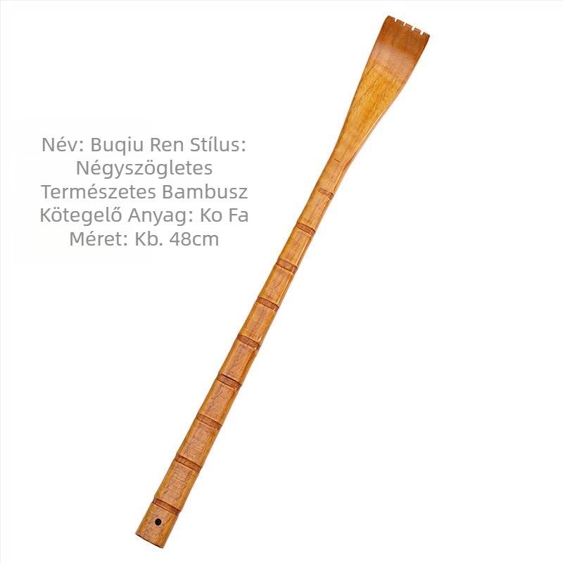 Szilárdfa multifunkcionális vakaró idős személyek számára — otthoni használat, masszázs és viszketés enyhítés, fa/bambusz