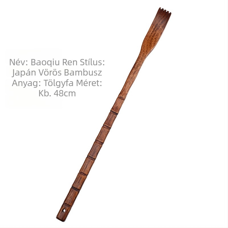 Szilárdfa multifunkcionális vakaró idős személyek számára — otthoni használat, masszázs és viszketés enyhítés, fa/bambusz