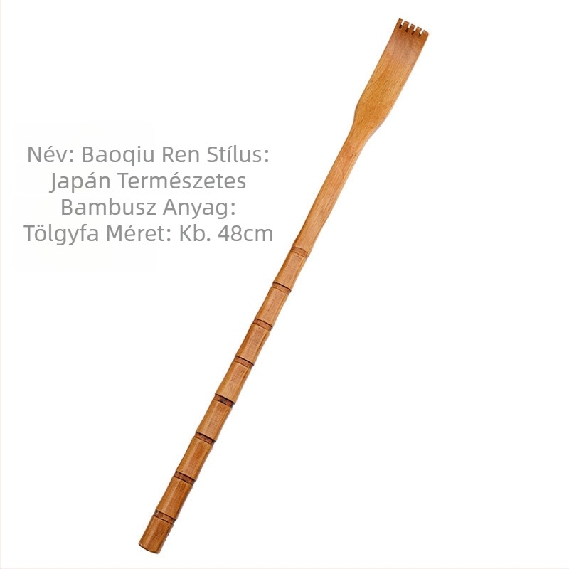 Szilárdfa multifunkcionális vakaró idős személyek számára — otthoni használat, masszázs és viszketés enyhítés, fa/bambusz