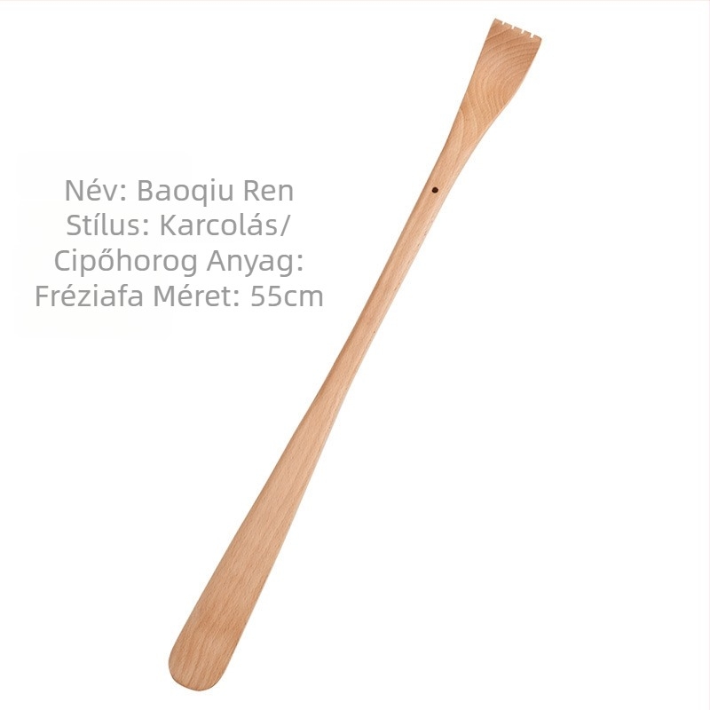 Szilárdfa multifunkcionális vakaró idős személyek számára — otthoni használat, masszázs és viszketés enyhítés, fa/bambusz