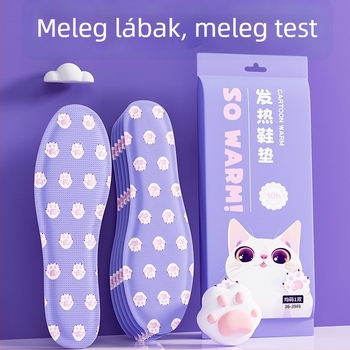 Melegítő talpbetétek nőknek - önmelegedő, töltés nélkül, járható (téli használat)
