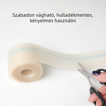 Hidrokolloid kötszer tekercs éllel a sarokhoz, 0,3 mm vastagság, Hidrokolloid anyag, Logónyomtatás elérhető, Személyre szabás elérhető