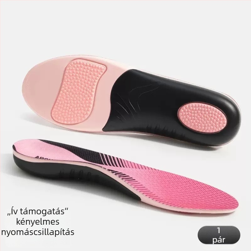 Ortopéd boltozat-támogató talpbetét, EVA anyagból, modell B72, teljes talp, alkalmas bőr cipőkhöz, bakancsokhoz, mindennapi cipőkhöz, munkás cipőkhöz és papucsokhoz